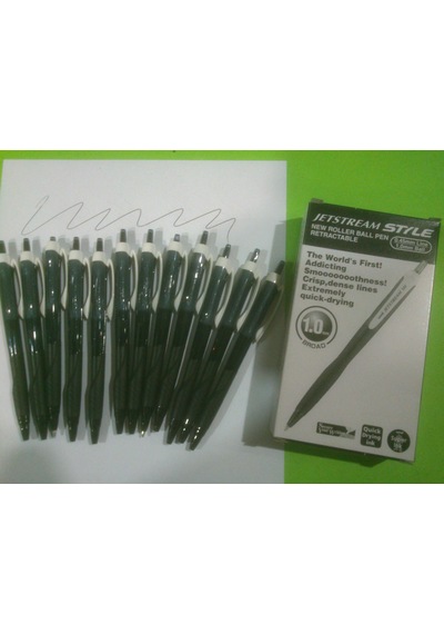 Tükenmez Kalem 1.0 MM Siyah Iç Kaygan Yazım Unibal Jetstream
