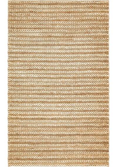 Eko Halı Netra S-1152 Natural Xw Farklı Örgü Dokusuna Sahip El Dokuma Naturel Jüt Hasır Halı - 140X200