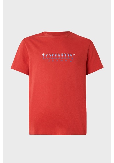 Tommy Jeans Erkek T Shirt Dm0dm22333 Xl0 Kırmızı Kirmizi