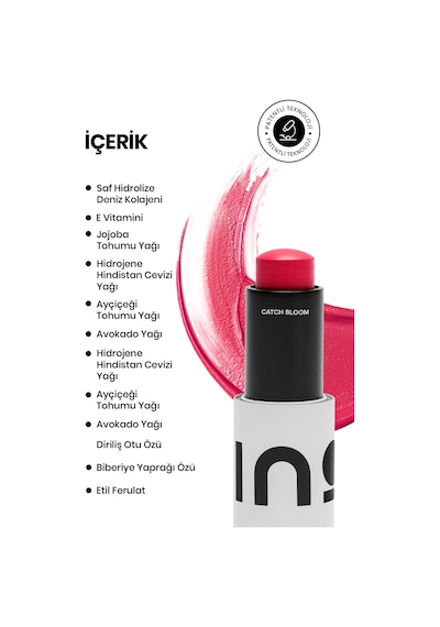 Cildi Ve Dudakları Besleyici Yeniden Yapılandırıcı Ve Nemlendirici Peony Stick Ruj & Allık 8,77 Gr Pembe