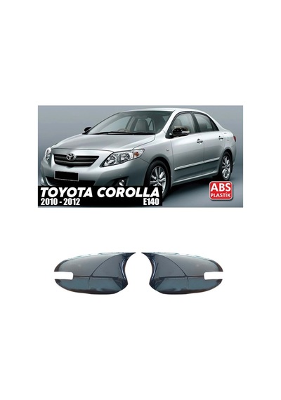 Toyota Corolla E140 Fl Sinyalli Batman Yarasa Ayna Kapağı Piona Black Abs 2010 - 2012