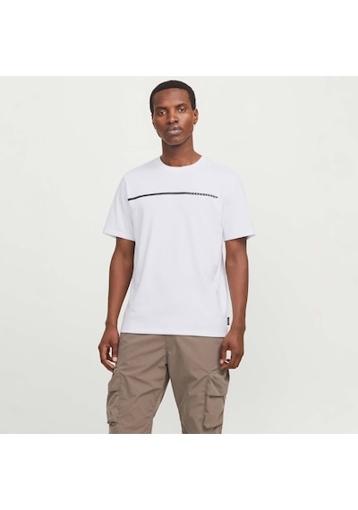 Jack & Jones JCOFUSION Erkek  Beyaz Tişört