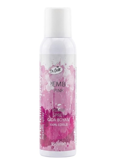 Gıda Sprey Boyası Pembe 150 Ml Pasta Ve Tatlı Dekor Spreyi