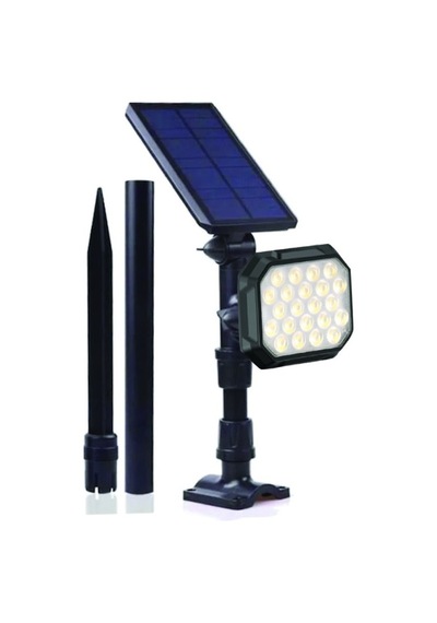 22W Güneş Enerjili Kazıklı Çim Armatür Beyaz