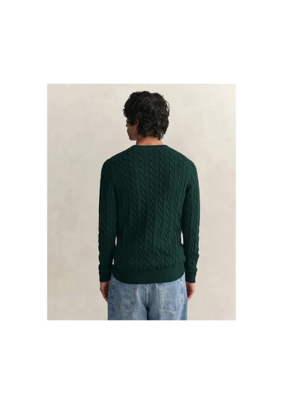 Gant Erkek Yeşil Regular Fit Bisiklet Yaka Kazak-24765 374-yeşil