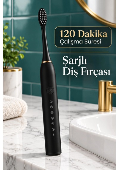 Siyah Elektrikli Diş Fırçası Zamanlayıcılı Ve Hafızalı