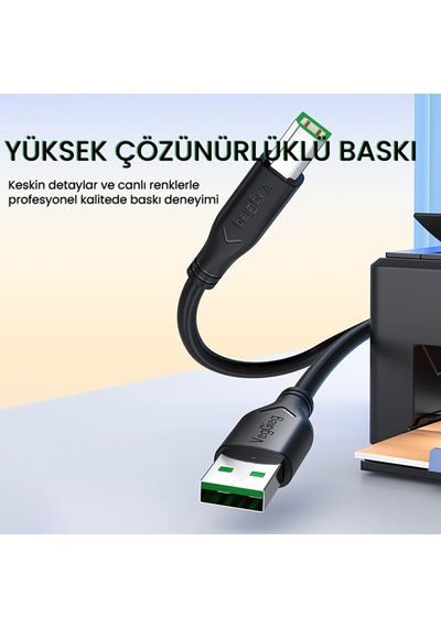 Usb B Printer Tarayıcı Yazıcı Data Kablosu 1.5 Metre