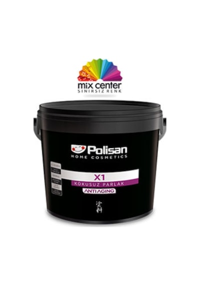 Polisan X1 Anti Aging Su Bazlı Yağlı Boya Parlak Beyaz 2.5 Lt. Polisan X1 Anti Aging Su Bazlı Yağlı Boya Parlak Beyaz 2.5 Lt.