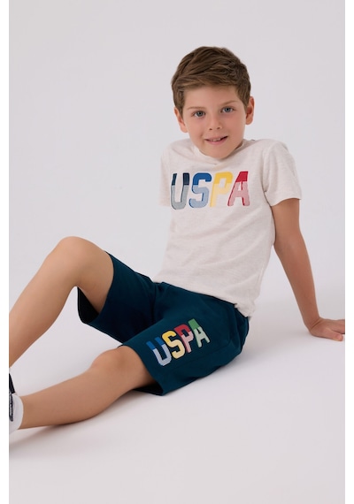 U.S. Polo Assn. U.s. Polo Assn Erkek Çocuk Krem Bermuda Takım Krem
