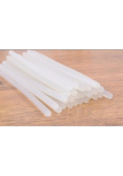 8 Adet Çubuk Mum Silikon Şeffaf İnce 7,4 X 30 Cm 10w 20w Tabancalar İçin