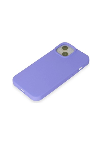 Apple Uyumlu   iPhone 15 Kılıf Nano İçi Kadife Silikon - Lila