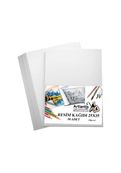 Resim Kağıdı 25x35 50 Li 100 Gr 1 Paket 25 35 Resim Kartonu
