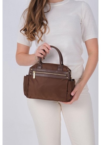 Silver Polo Sp1219 Kadın El Çantası Saten Kahve-kahve