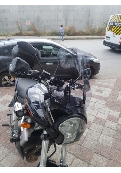Zeus Motor 2007-2009 Kawasaki Versys 650 Kle Uyumlu Uzun Cam Füme