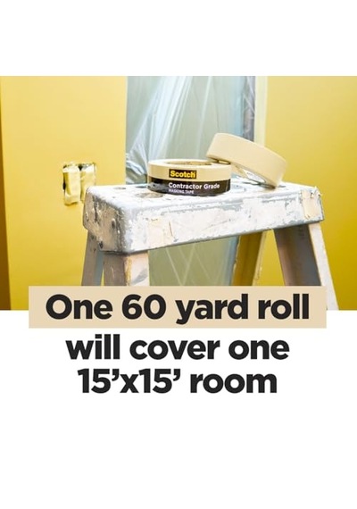 Sınıfı Maskeleme Bandı Tan Genel Kullanım Için Çok Yüzeyli Yapışkan 1.88 Inç X 60.1 Yards 3 Rulo