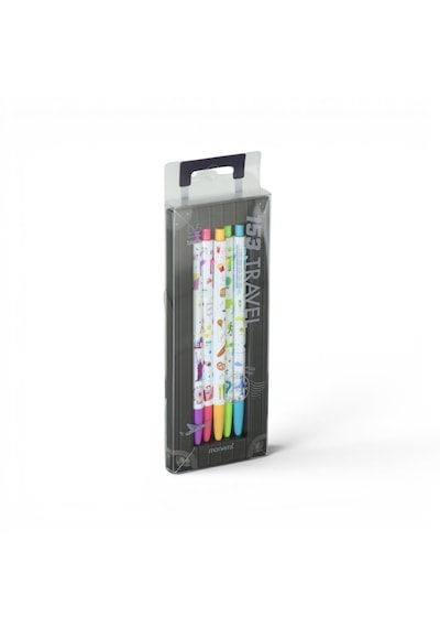 Monami Tükenmez Kalem 153 5 Li Set Travel 0.5 Mm Adet 5 Renk