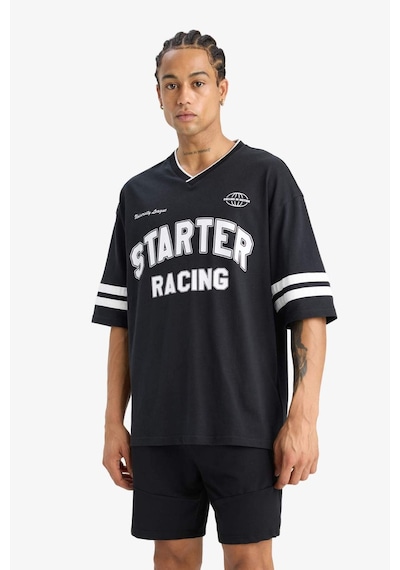 DeFacto %100 Pamuk Loose Fit Bisiklet Yaka Sırt Baskılı Kısa Kollu Tişört F0188AX25SMBK81 DeFacto %100 Pamuk Loose Fit Bisiklet Yaka Sırt Baskılı Kısa Kollu Tişört F0188AX25SMBK81