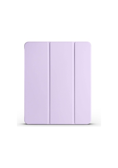 İpad Air 13 2025 M3 A3268-a3269-a3271 Uyumlu Kalem Bölmeli Smart Cover Standlı 1-1 Tablet Kılıfı - Lila - T36490
