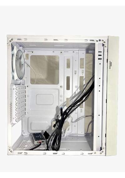 Gameforce Wmesh Beyaz 4x120 MM ARGB Halo Fan ATX Oyuncu Bilgisayar Kasası