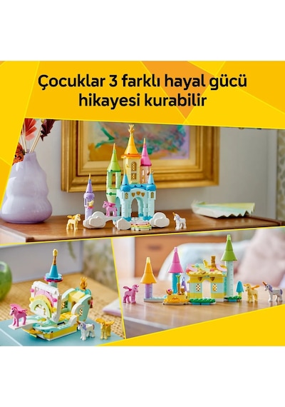 Creator 3'ü 1 Arada Tek Boynuzlu At Kalesi 31175 - 8+ Çocuklar İçin Oyuncak Yapım Seti 390 P
