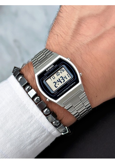 Casio Nda3178  Retro Erkek Kol Saati Gümüş + Bileklik