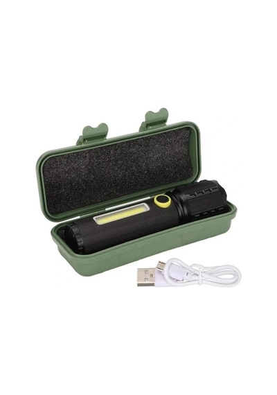 Powermaster Jf-72 Power Led, Cob Led Zoomlu Flash Özellikli Şarjlı Metal Kasa Profesyonel El Feneri