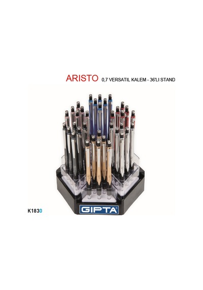 Gıpta Versatil Kalem Arısto 0.7 Mm 36 Li Stand 6 Renk K1830 Çok Renkli