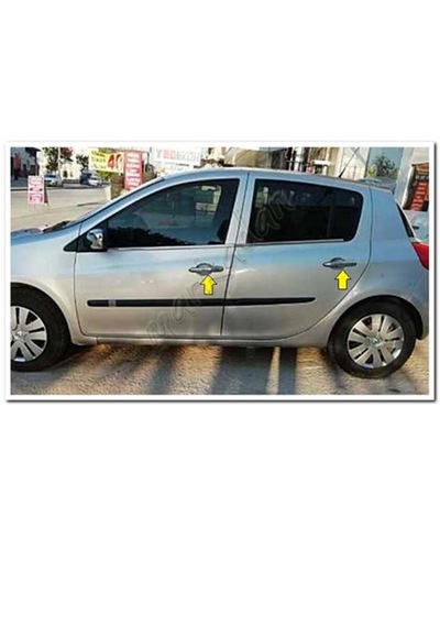Db Chrome Renault Clio 3 Hb Kapı Kolu Nikelajı 2006-2011 4 Kapı P.çelik
