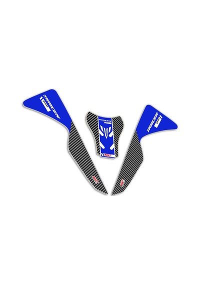 GP Kompozit Yamaha MT-07 Tracer 2020-2023 Uyumlu Tank Pad Seti Mavi