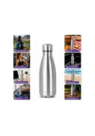 Sh Sunup Sn-25713 Şişe Tipi 500 Ml. Paslanmaz Çelik Termos Najmaddin