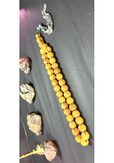 Osmanlı Sıkma Tesbihten Tıraş 80,78 Gr. 13 13,5mm. Diyabakırlı Mehmet Aydın