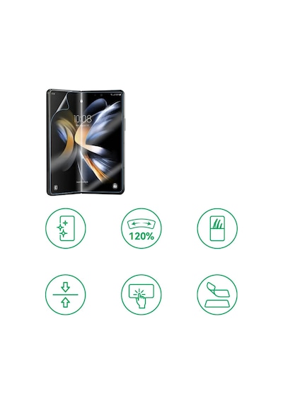Galaxy Uyumlu Z Fold 4 Zore Hizalama Aparatlı S-fit Body Ekran Koruyucu