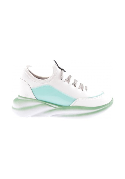 Dgn 315 Kadin Kalin Taban Strech Detayli Silver Taş Bağcikli Sneakers Ayakkabi Beyaz Yeşil Dgn 315 Kadin Kalin Taban Strech Detayli Silver Taş Bağcikli Sneakers Ayakkabi Beyaz Yeşil