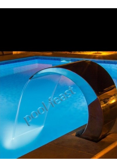 Havuz Kenarı Şelalesi Kenar Su Perdesi Aısı 304 Kalite Midi Model 600 x 500 MM
