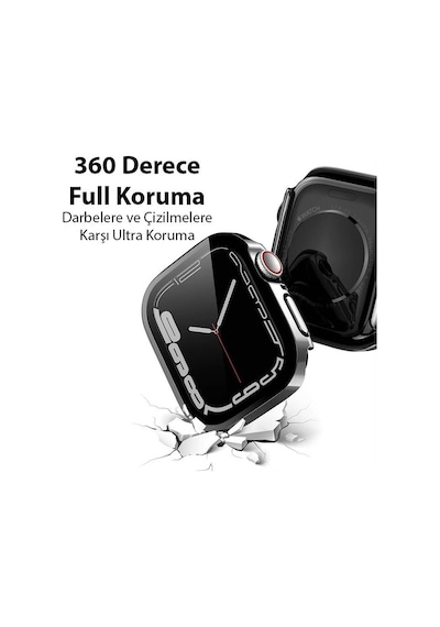 Coofbe Armor Zırhlı Apple Uyumlu Watch 41 MM Full Kaplama Kılıf 2-3-4-5-6-7-8 ve SE