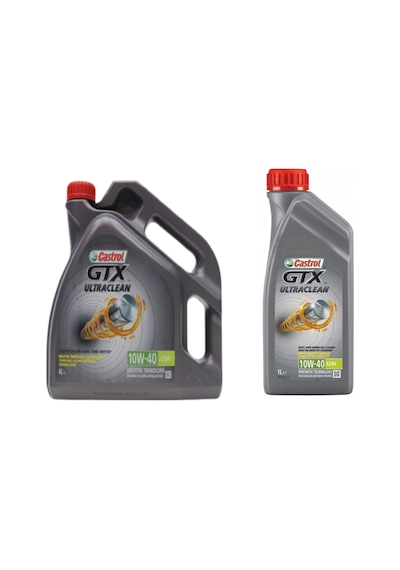 Castrol GTX 10W-40 A3/B4 Yarı Sentetik Motor Yağı 4 L + 1 L