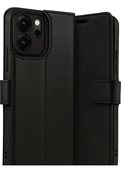 Muratech Newface Oppo Reno 14f Trend S Plus Kapaklı Kılıf - Siyah