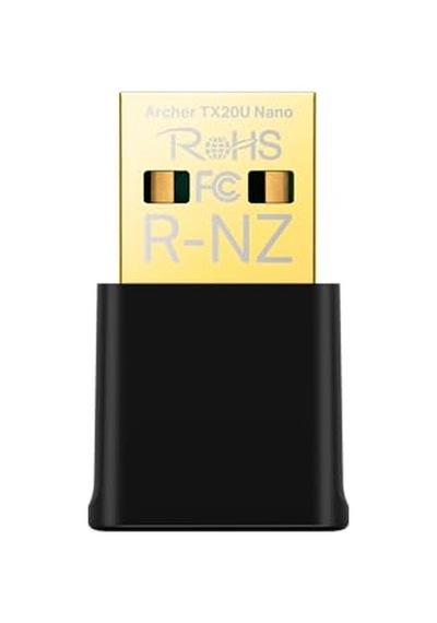 Archer Tx20u Nano, Ax1800 Mbps, Çift Bant, Mu-mımo, Usb 2.0, Wpa3, Windows 10/11 Uyumlu, Wi-fi 6 Nano Usb Adaptör