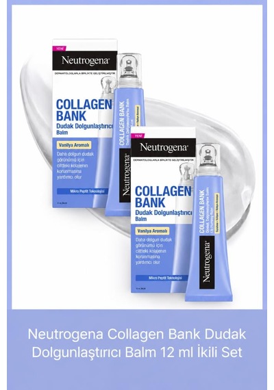 Collagen Bank Dudak Dolgunlaştırıcı Balm 12ml X 2