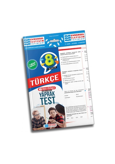 8. Sınıf Türkçe Yeni Nesil Yaprak Test- Evrensel İletişim Yayınları