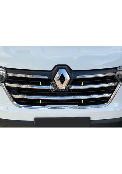 Renault Trafıc Krom Ön Panjur 3 Prç. 2022 Üzeri P.çelik