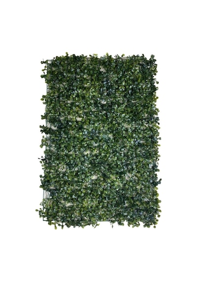 Cihan Çiçekçilik 10'lu Yapay Çiçek Duvar Kaplama Panel Şimşir Tabaka 40x60 Cm Yeşil