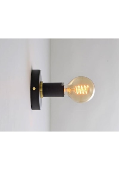 Mylights Retro Rustik Mat Siyah Aplik Ve Tavan Avize Plofonyer A