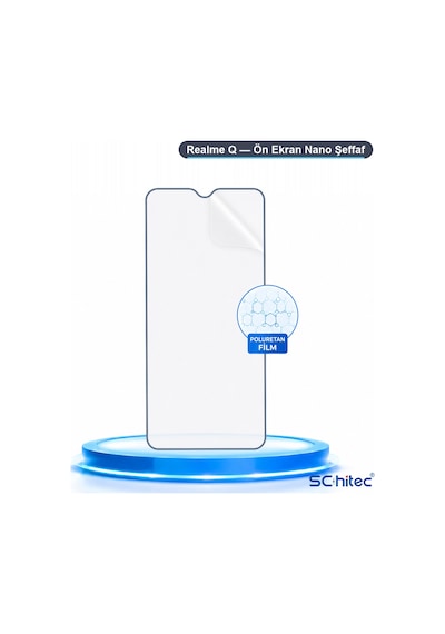 Realme Q Uyumlu Ön Yüzey Nano Şeffaf Hidrojel Ekran Koruyucu 39277926