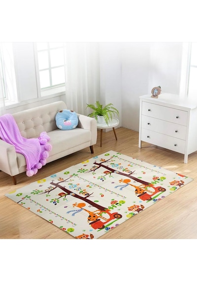 Delt Katlanabilir Çocuk Bebek Oyun Matı Oyun Aktivite Halısı - 150x200x1 Cm Çantalı
