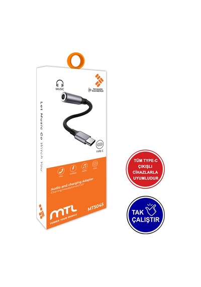 Type-c To 3.5mm Aux Adaptör - Dac Çipli, Dayanıklı Örgü Kablo Ses Dönüştürücü