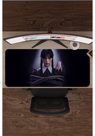 Wednesday V4 90x40 Xxl Gaming Kauçuk Kaymaz Taban Mouse Pad Fare Altlığı
