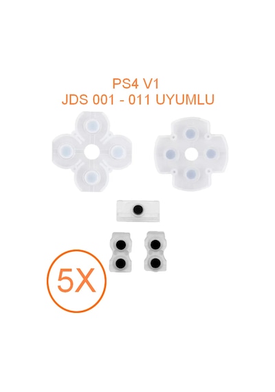 Ps4 V1 Jds 001 011 Kollar İle Uyumlu İç Lastik Takımı 5 Adet
