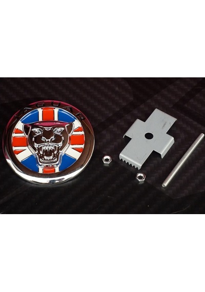 Jaguar English Flag Vidalı Ön Panjur Izgara Panter 3M 3D Logo (548752921)