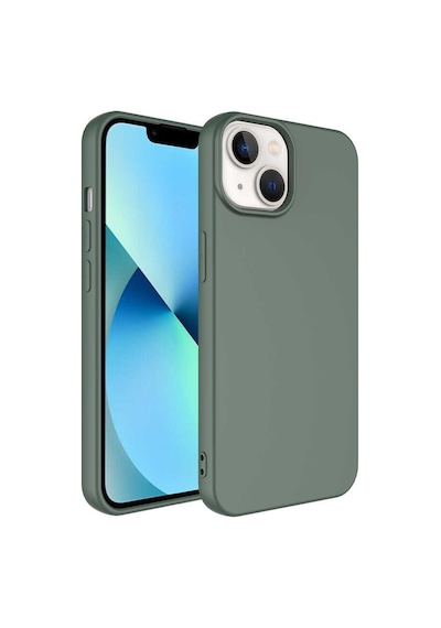 Apple Uyumlu iPhone 14 Plus Uyumlu Zore Mara Lansman Kılıf-koyu Yeşil Koyu Yeşil -